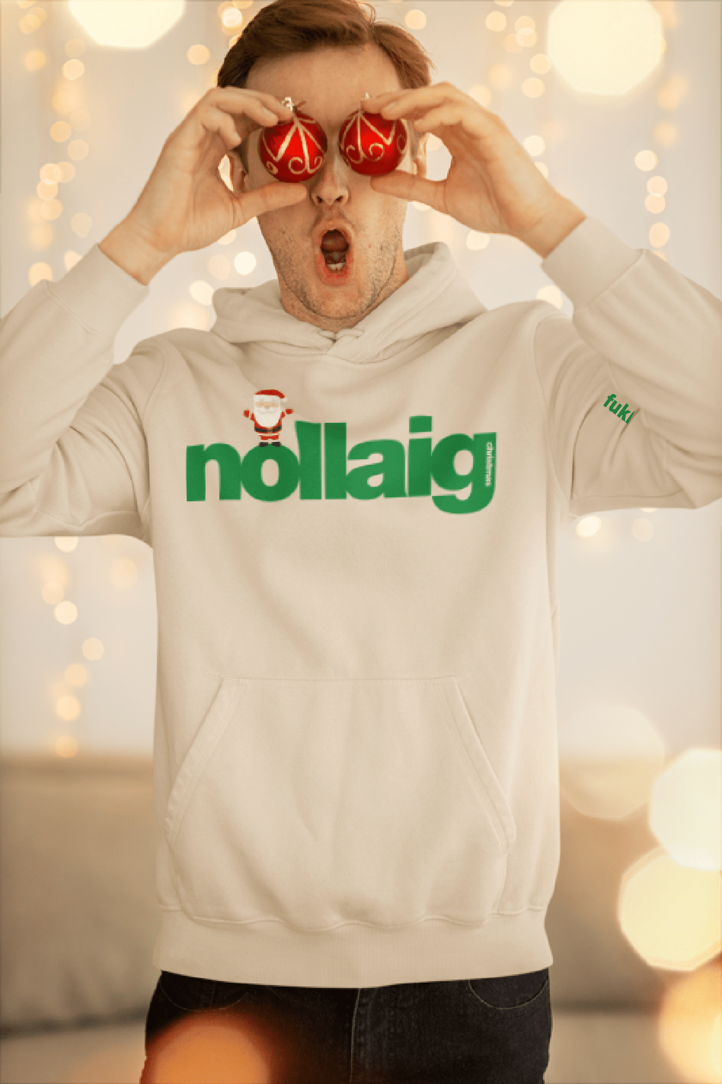 fukil nollaig claus hoodie