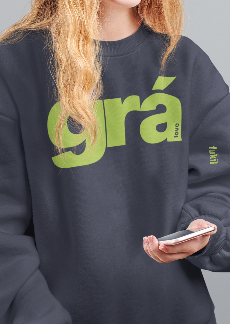 fukil grá sweatshirt