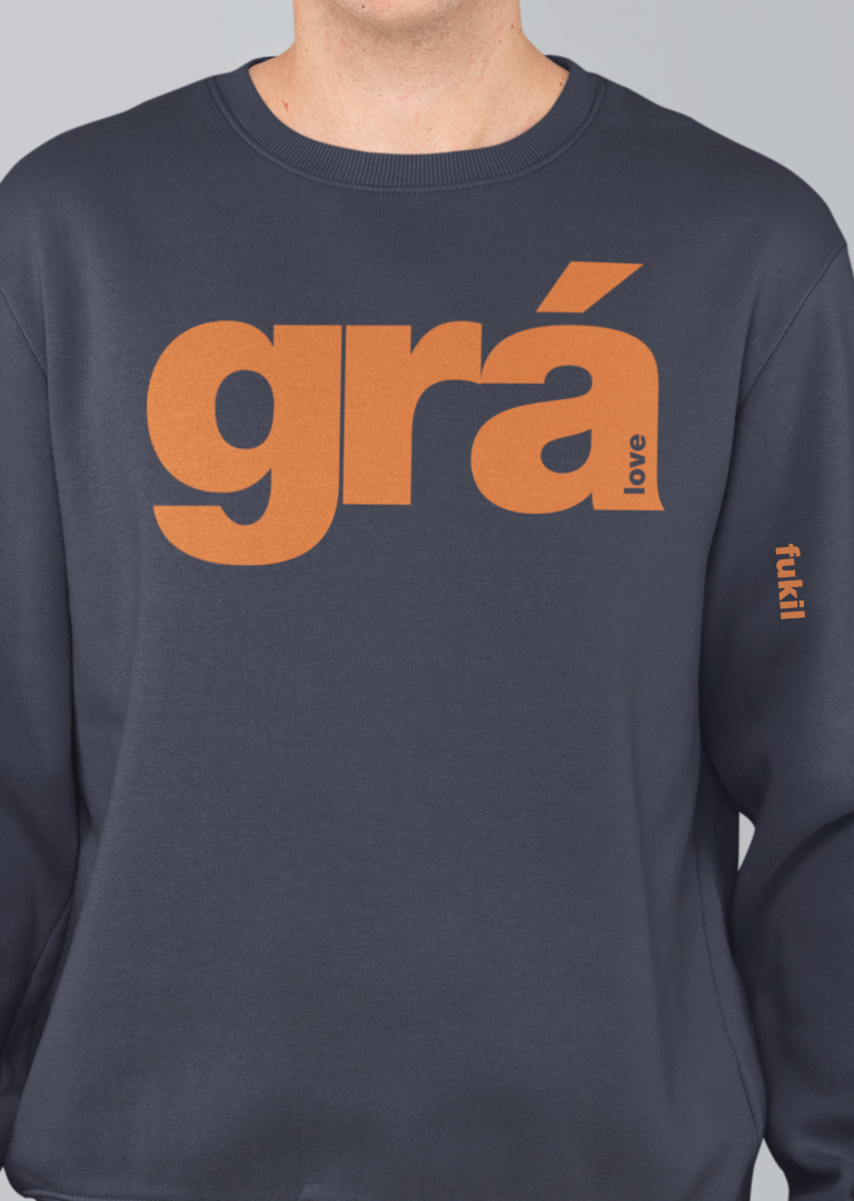 fukil grá sweatshirt