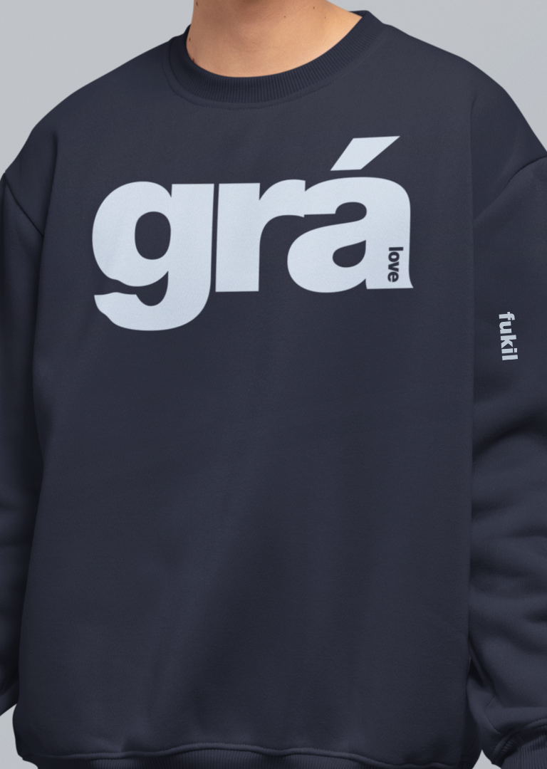 fukil grá sweatshirt