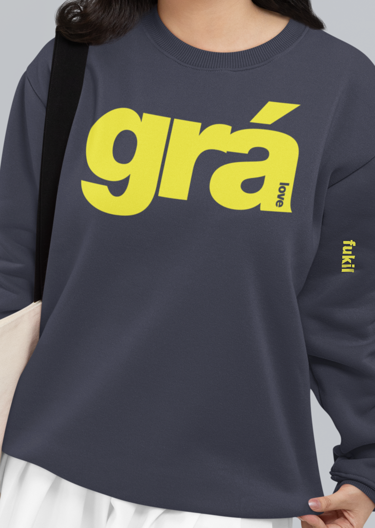 fukil grá sweatshirt