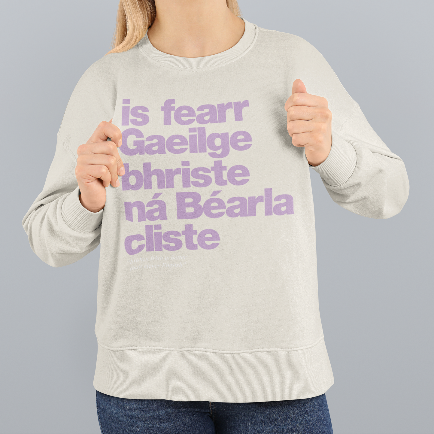 fukil Gaeilge bhriste sweatshirt