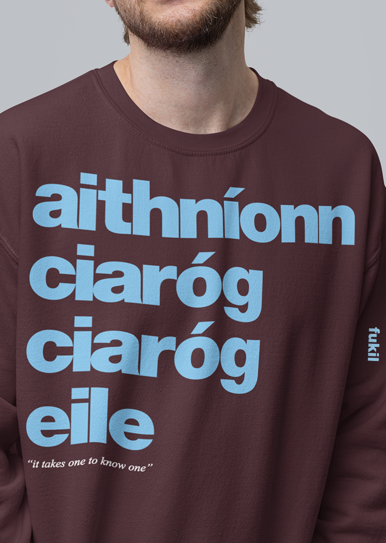 fukil aithníonn ciaróg sweatshirt