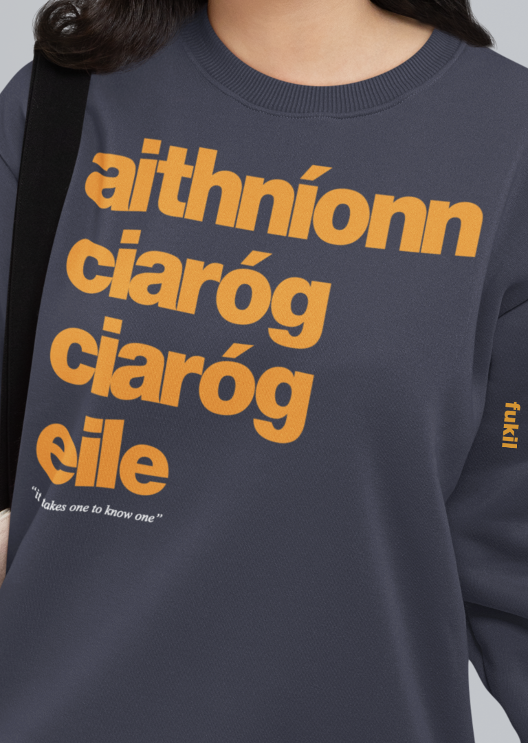 fukil aithníonn ciaróg sweatshirt