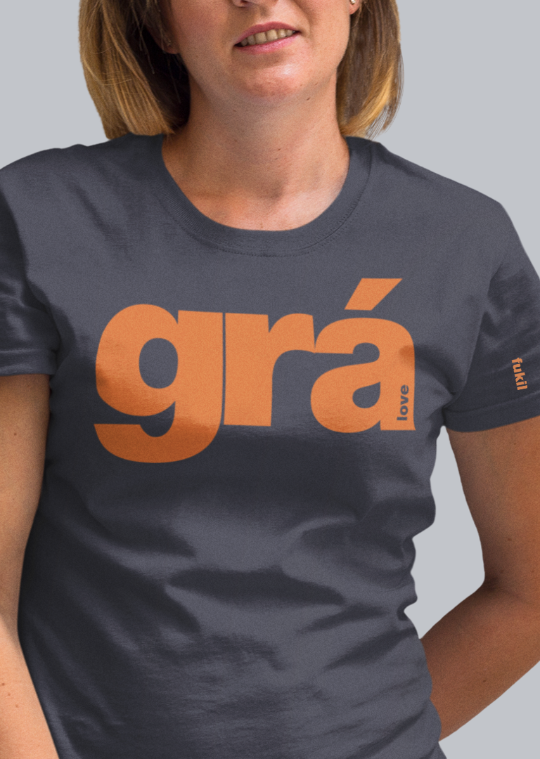 fukil grá t-shirt