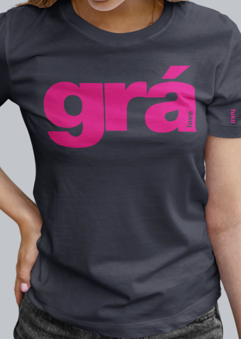 fukil grá t-shirt
