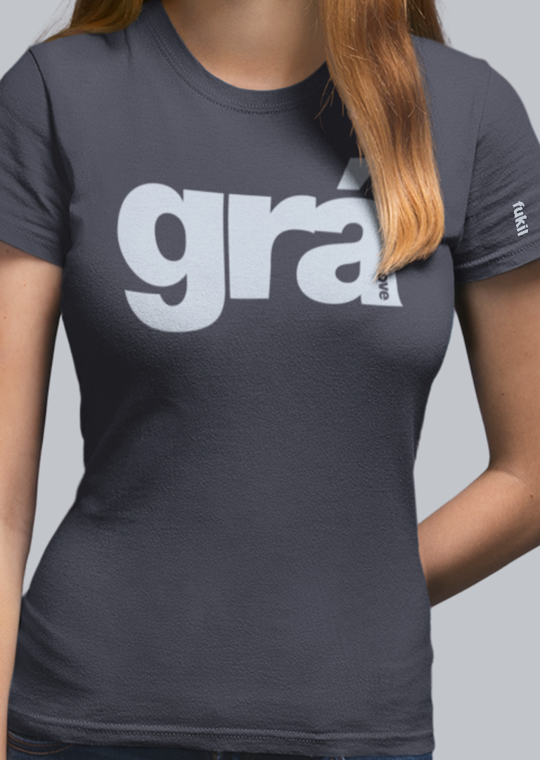 fukil grá t-shirt