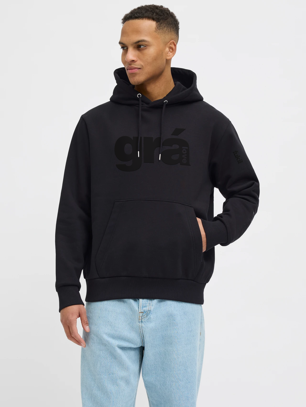 fukil grá hoodie