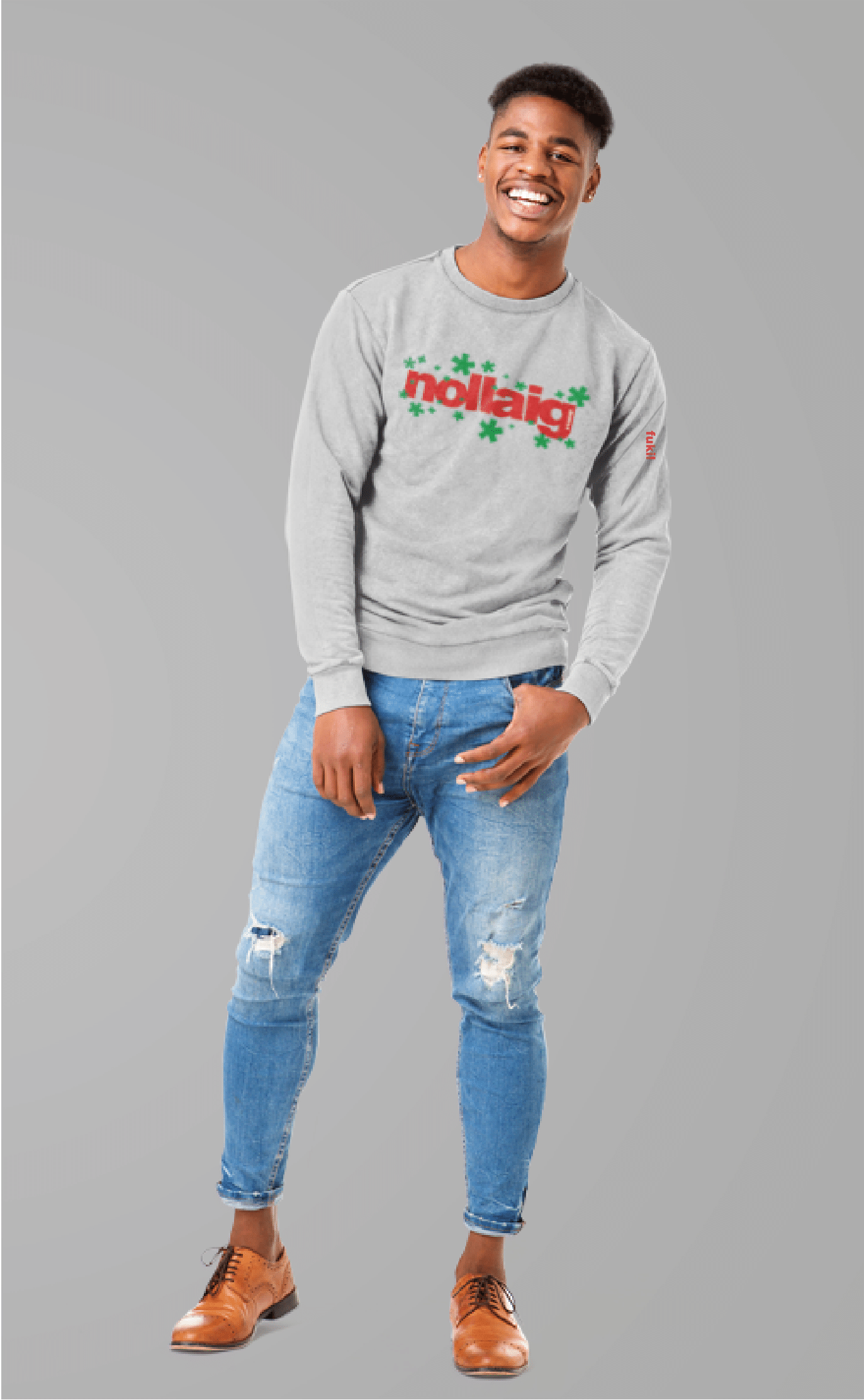fukil nollaig snowy sweatshirt