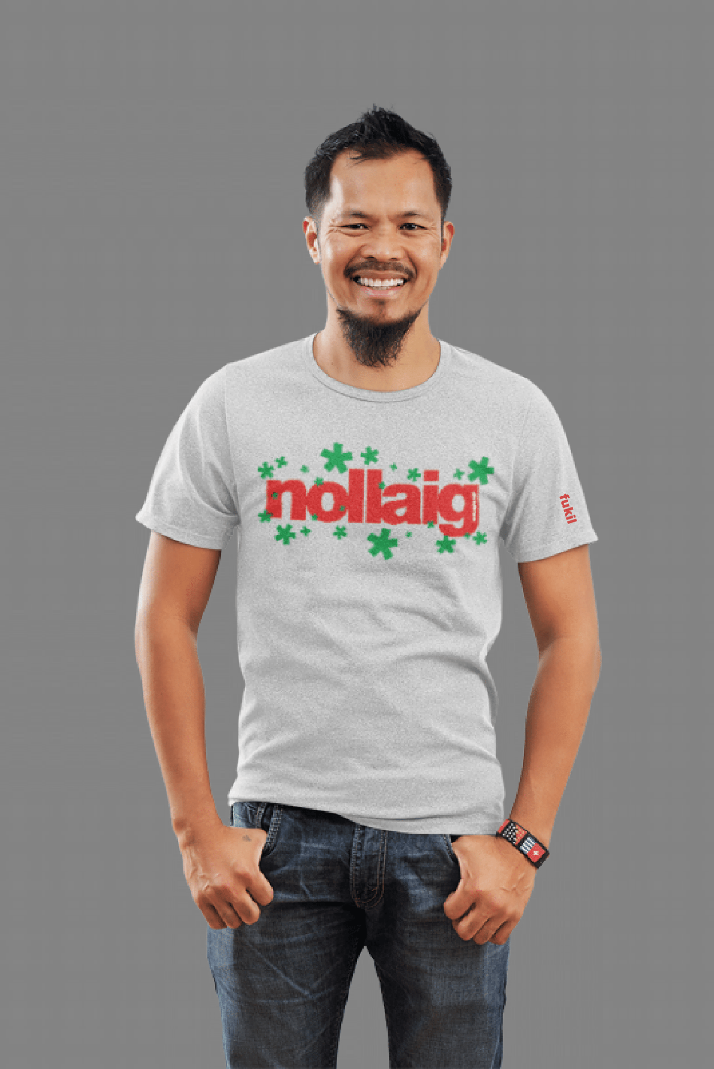 fukil nollaig snowy t-shirt