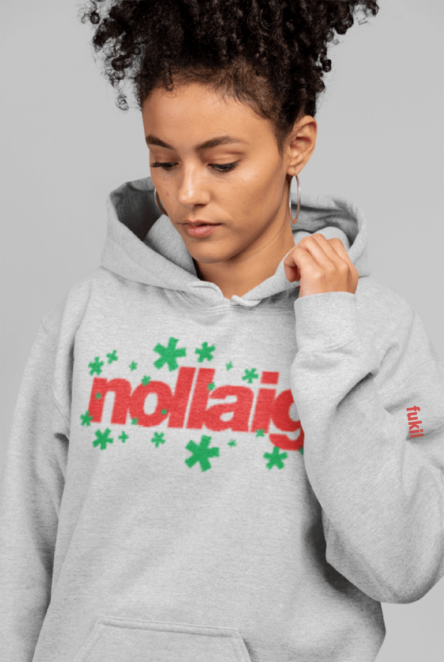 fukil nollaig snowy hoodie