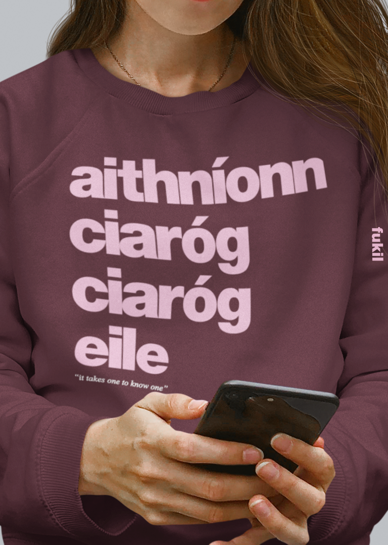 fukil aithníonn ciaróg sweatshirt
