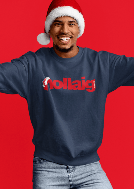 fukil nollaig santa hat sweatshirt