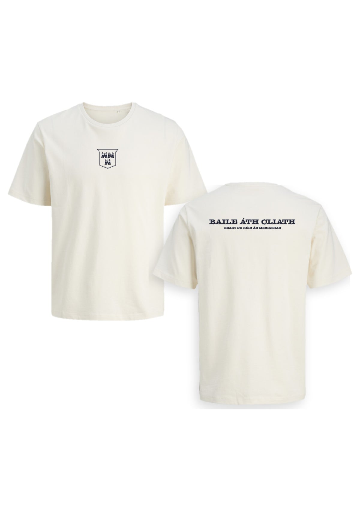 GANZEE Baile Átha Cliath centred crest bosca tee