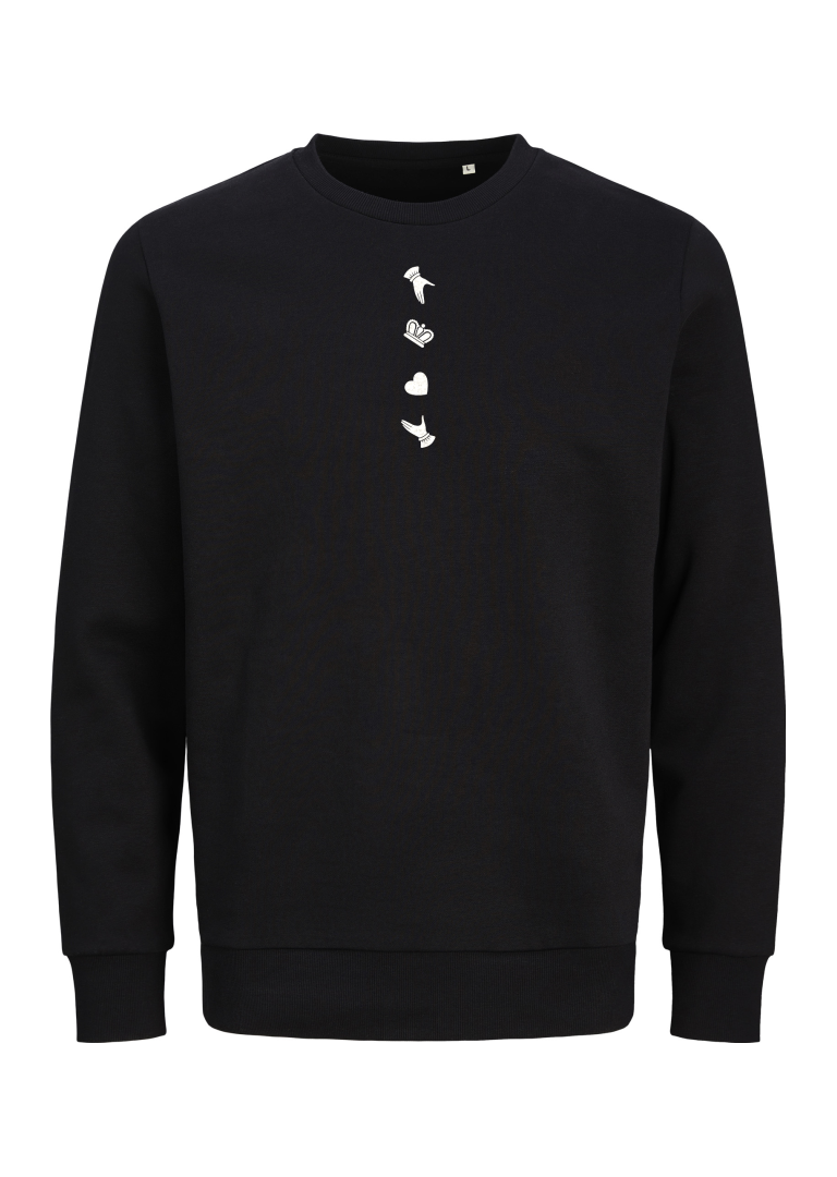 GANZEE disassembled claddagh sweatshirt