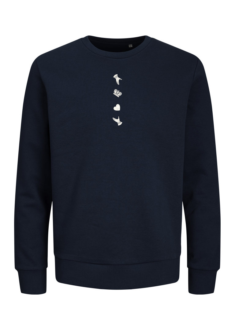 GANZEE disassembled claddagh sweatshirt
