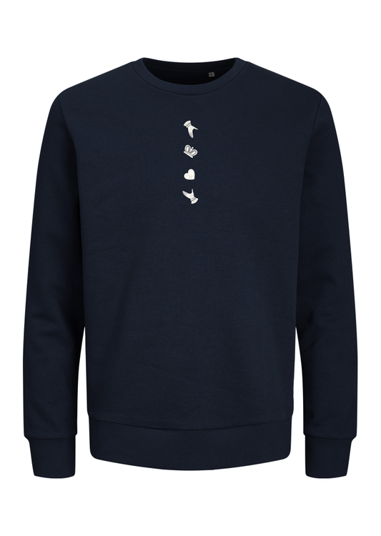 GANZEE disassembled claddagh sweatshirt
