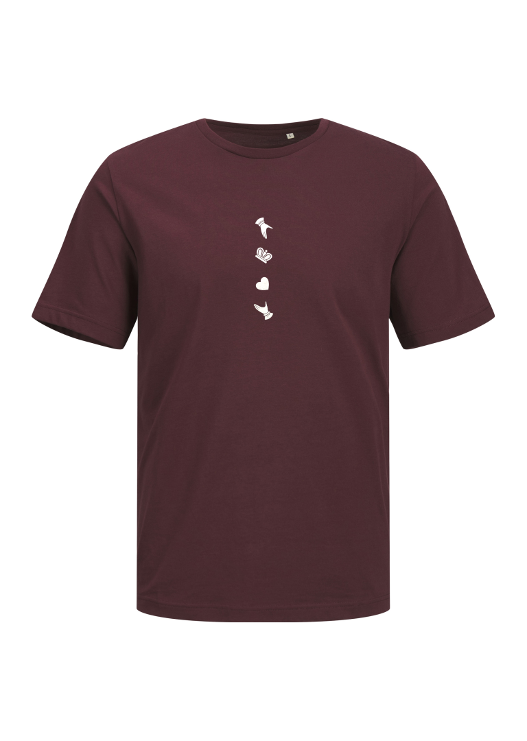 GANZEE disassembled claddagh t-shirt
