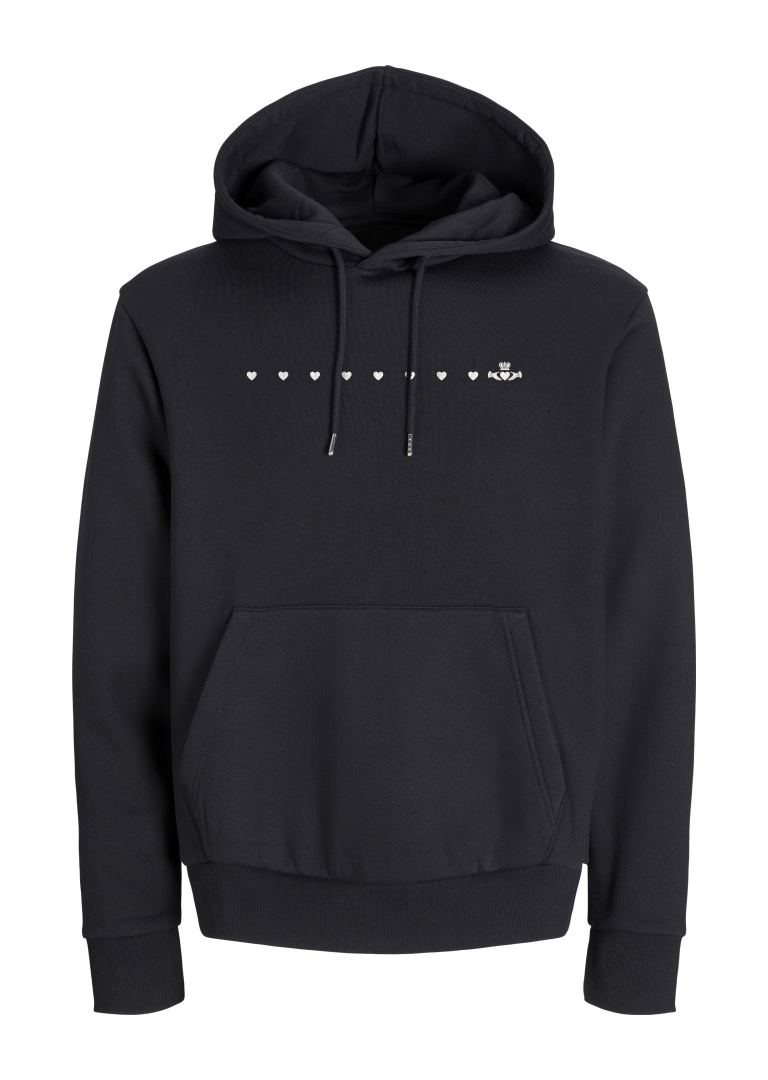 GANZEE dotted line claddagh hoodie