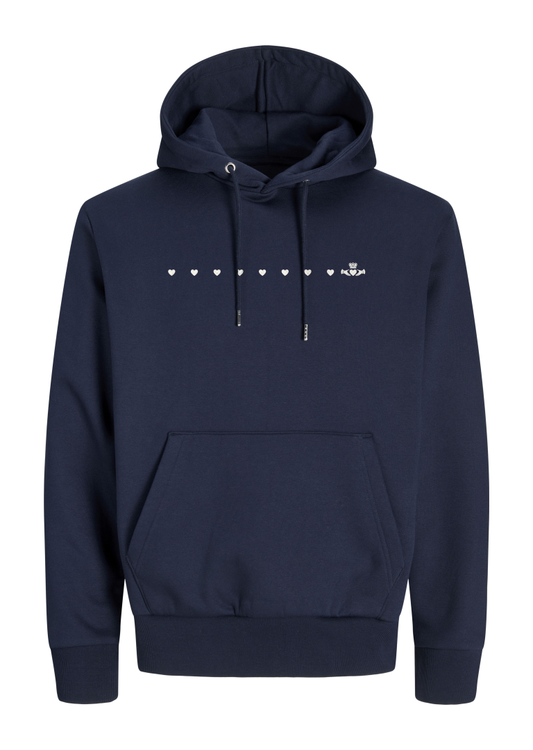 GANZEE dotted line claddagh hoodie