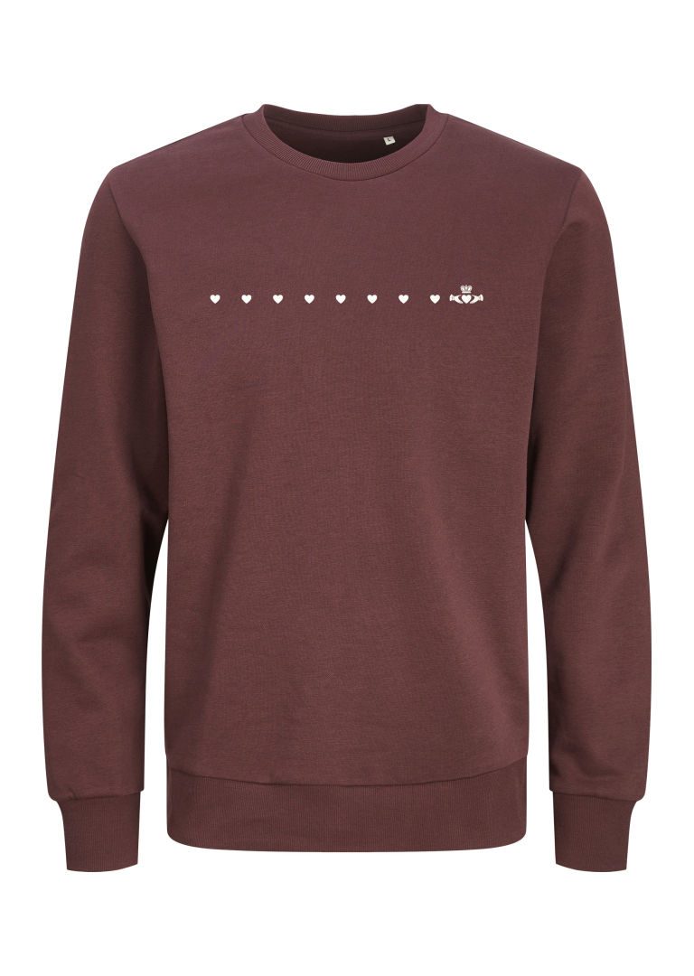 GANZEE dotted line claddagh sweatshirt