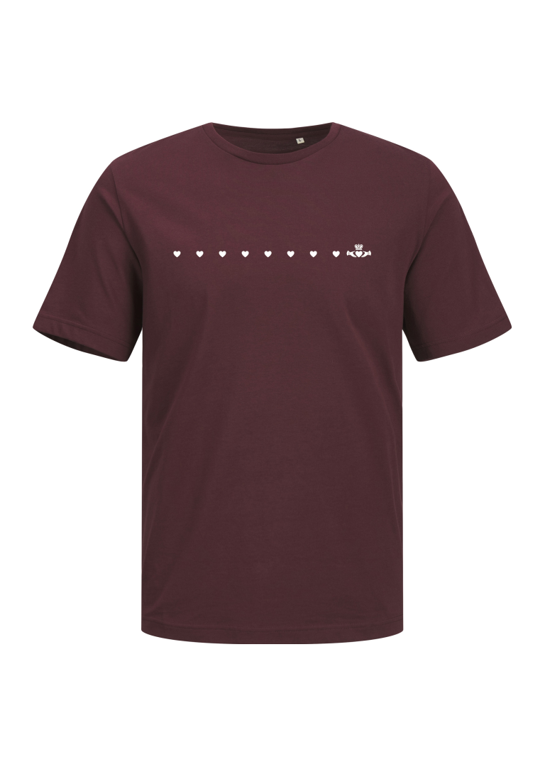 GANZEE dotted line claddagh t-shirt