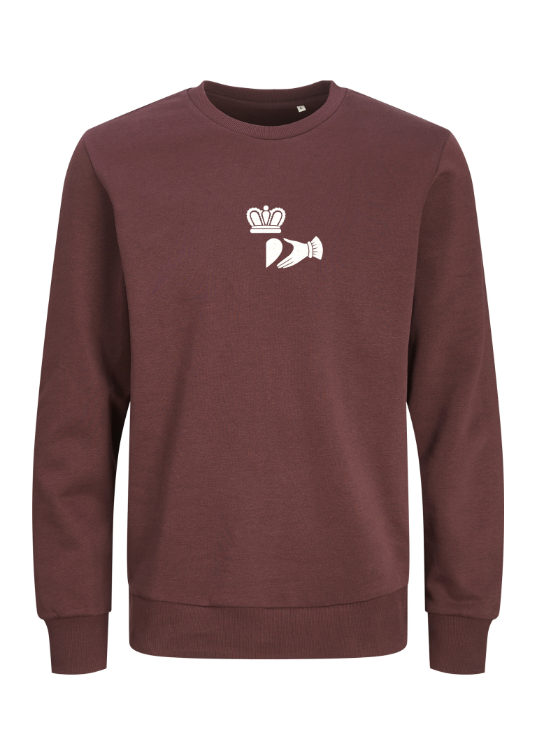 GANZEE split claddagh (left) sweatshirt