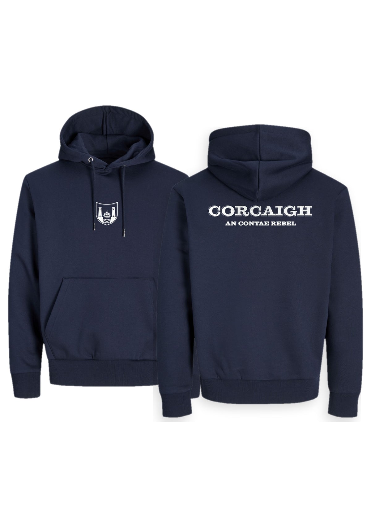 GANZEE Corcaigh centred crest hoodie