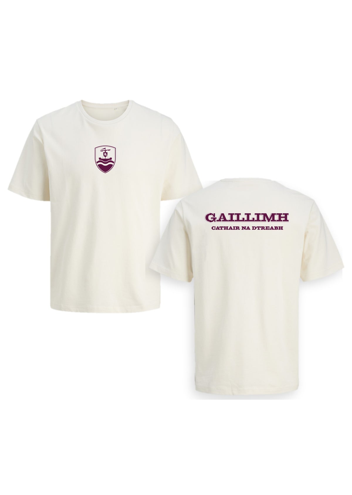 GANZEE Gaillimh centred crest bosca tee