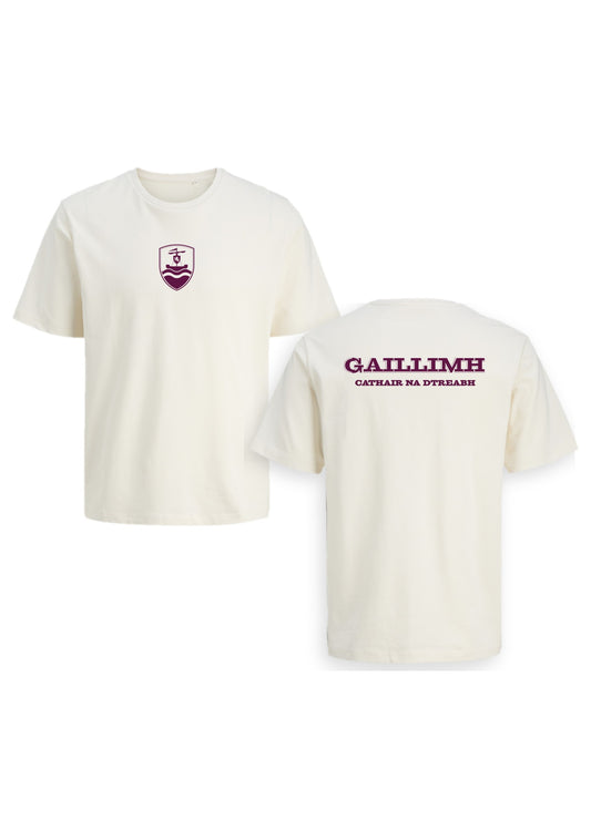 GANZEE Gaillimh centred crest bosca tee