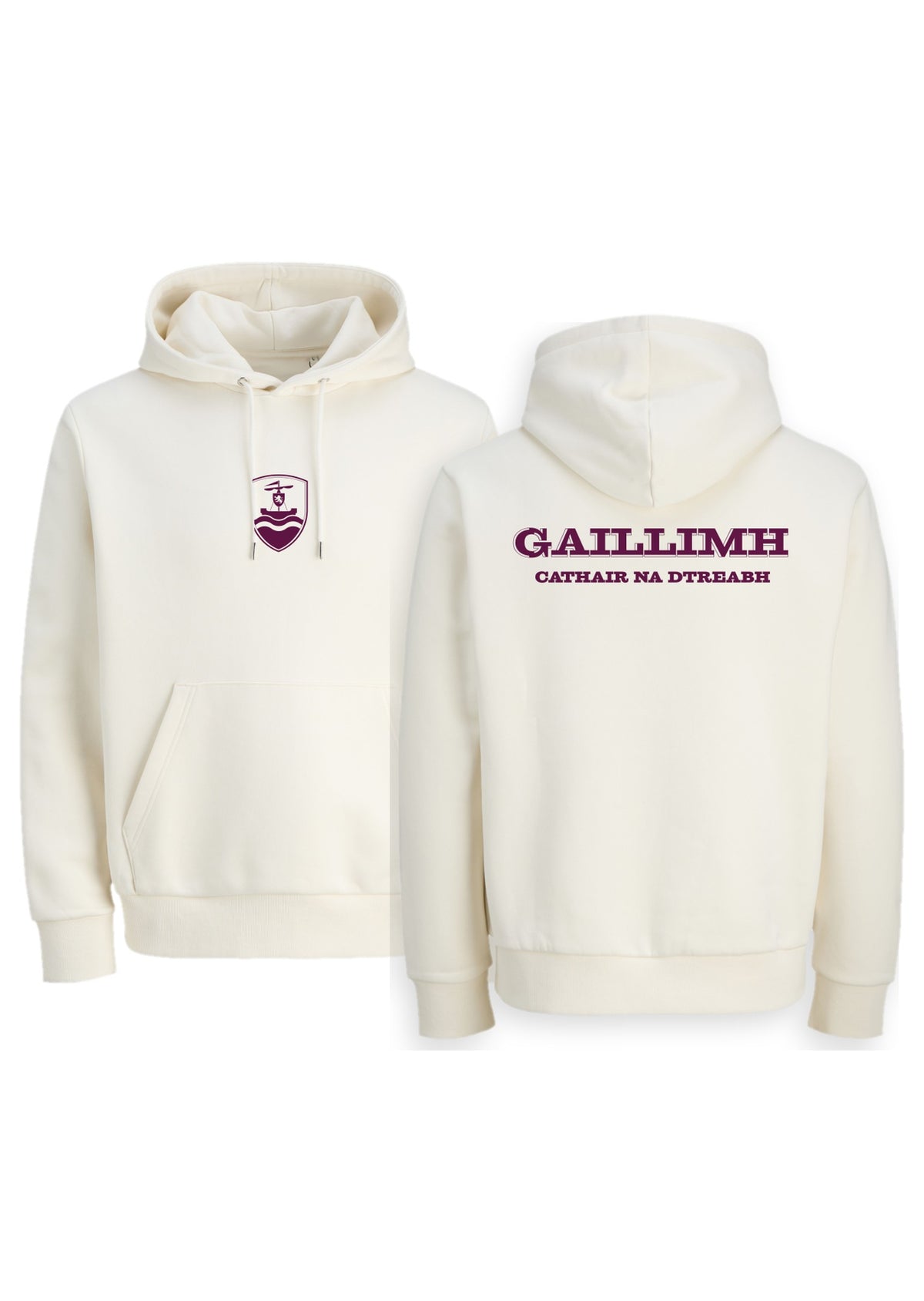 GANZEE Gaillimh centred crest hoodie