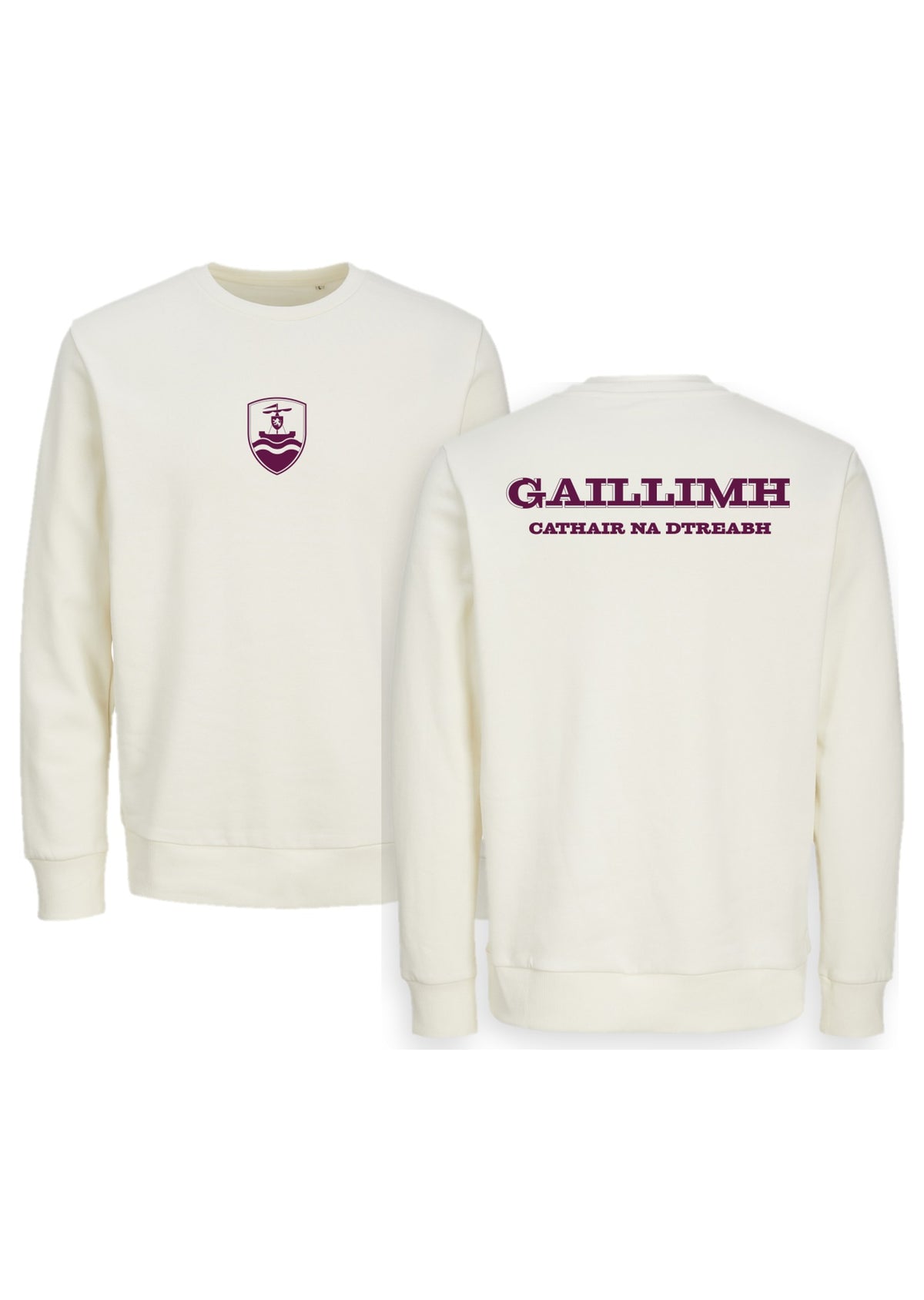GANZEE Gaillimh centred crest sweatshirt