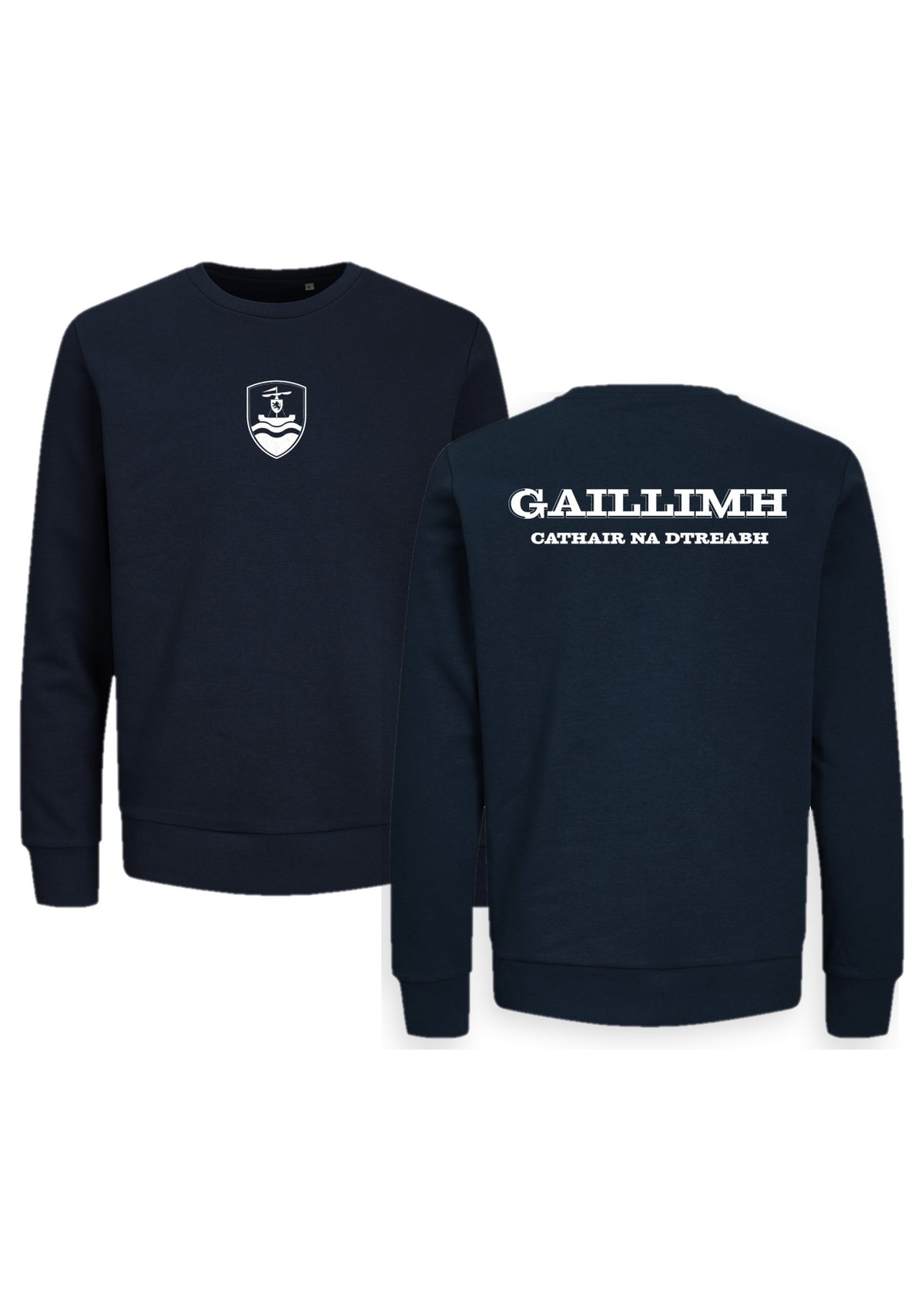 GANZEE Gaillimh centred crest sweatshirt