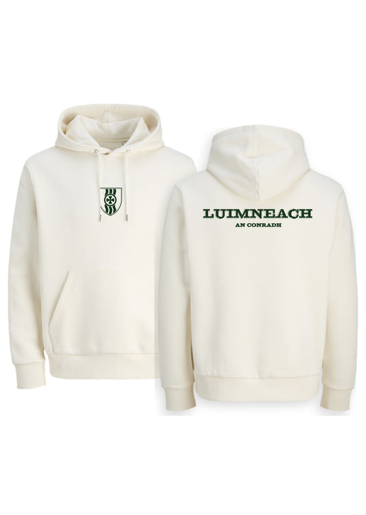 GANZEE Luimneach centred crest hoodie
