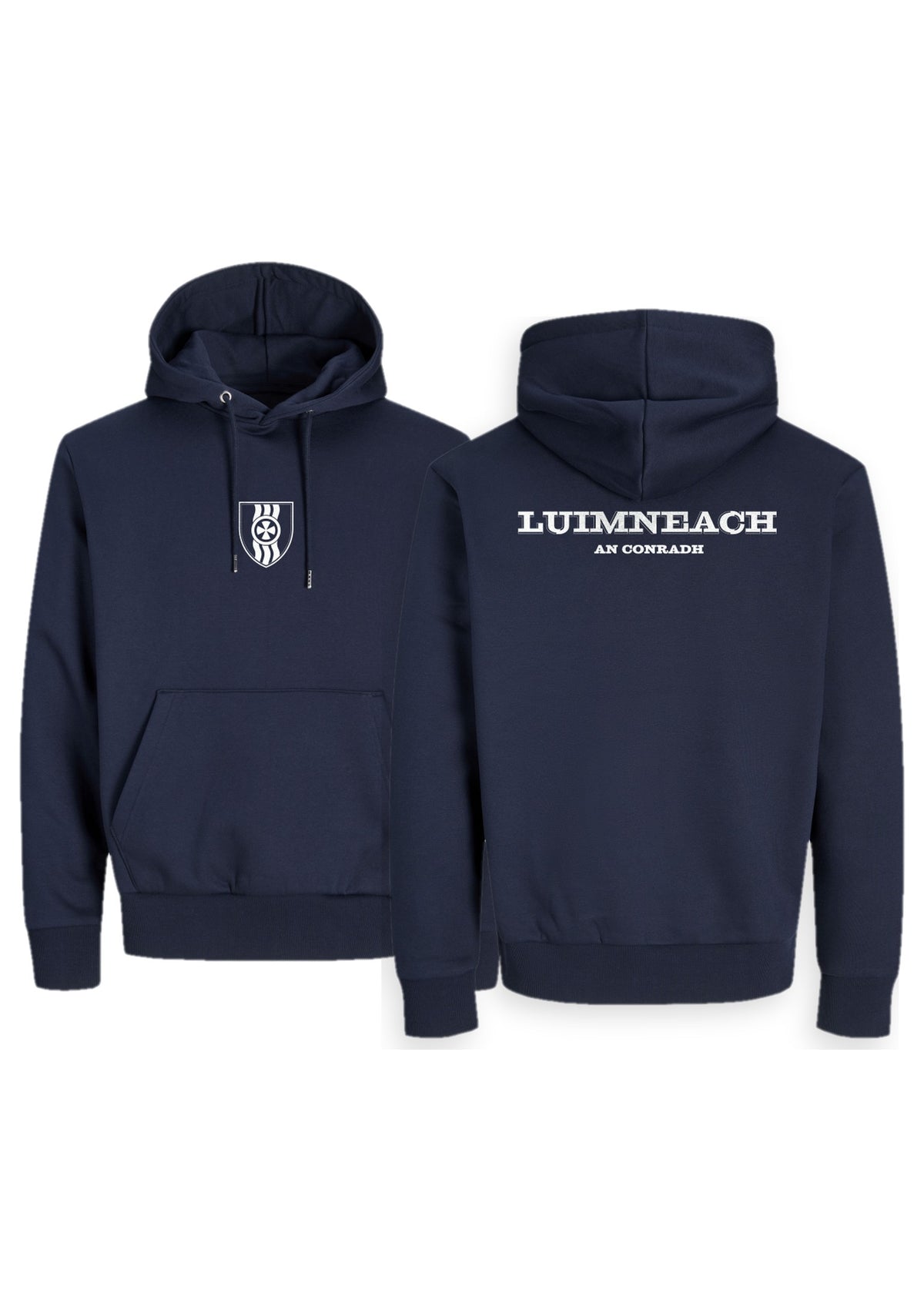 GANZEE Luimneach centred crest hoodie