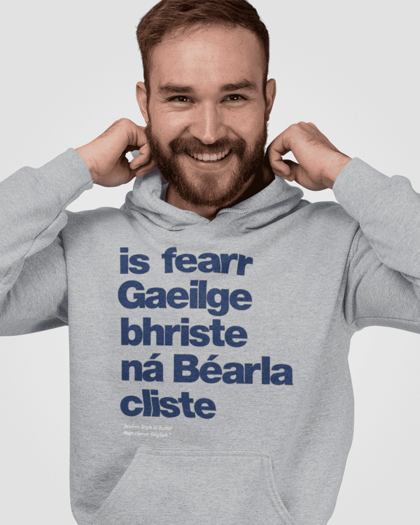 fukil Gaeilge bhriste hoodie